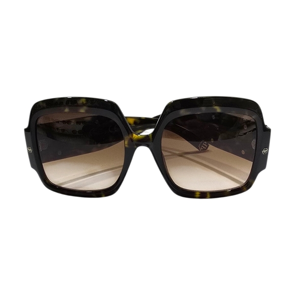 Stylish Tortoise Shell Sunglasses PHILIPP PLEIN - Picture 1 of 6